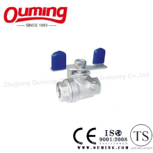 Light Type Stainless Steel Ball Valve with Butterfly Handle
